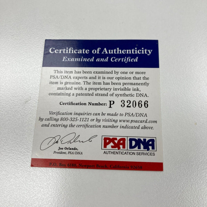 Joe Namath Full-Name Signed Alabama License Plate PSA DNA COA