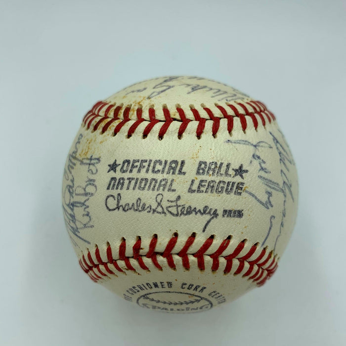 Mike Schmidt Rookie Season 1973 Philadelphia Phillies Team Signed Baseball JSA