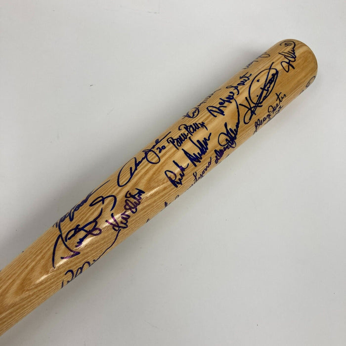 1986 New York Mets Team World Series Champs Signed Bat #3/86 PSA DNA