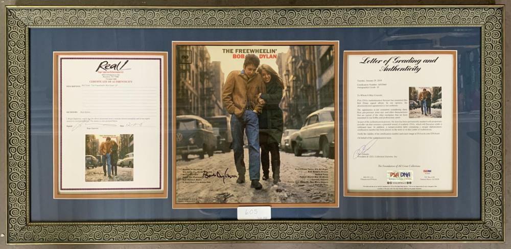 Bob Dylan Signed Autographed The Freewheelin' Album Record With PSA DNA COA