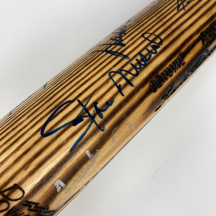 Mickey Mantle Joe Dimaggio Willie Mays Hank Aaron HOF Multi Signed Bat JSA COA