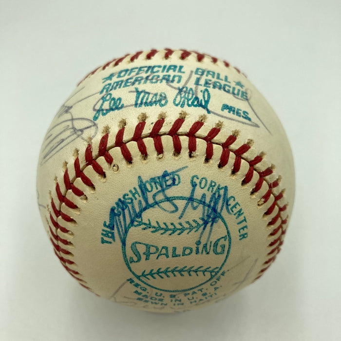 1976 American League All Star Game Team Signed Baseball Thurman Munson JSA COA
