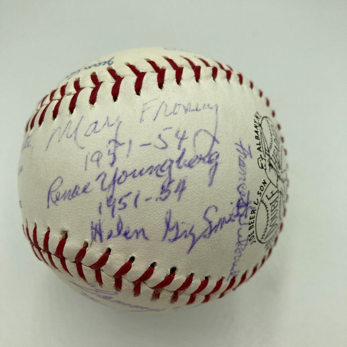 Rare A League Of Their Own AAGPBL  Multi Signed Baseball 23 Signatures