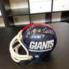 Y. A. Tittle Kyle Rote Roosevelt Brown 1950's NY Giants Signed Helmet JSA COA