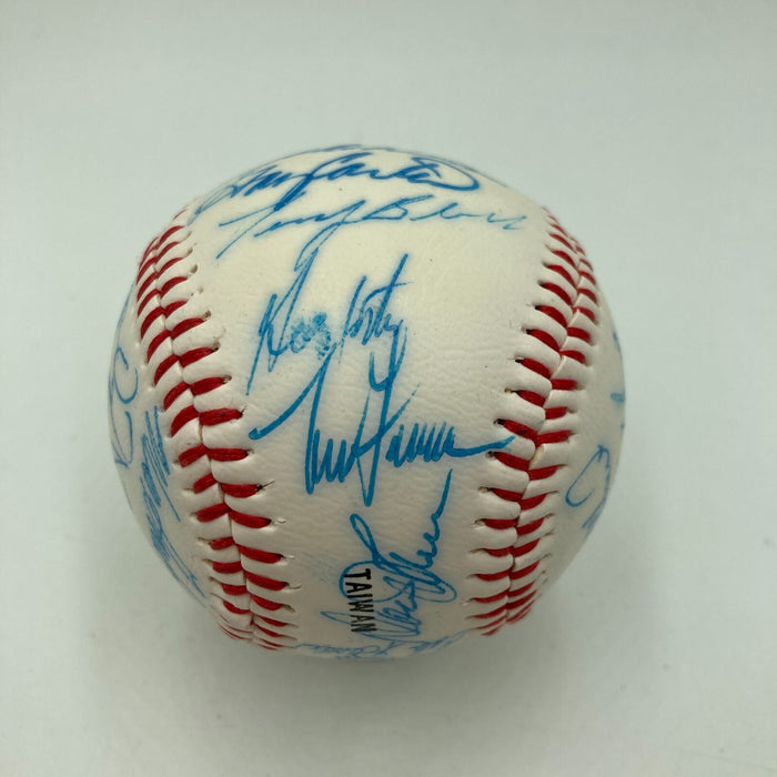 1985 - 1986 New York Mets Team Signed Baseball 28 Sigs With Gary Carter
