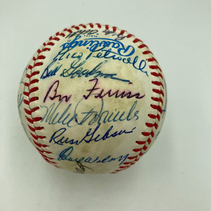 Ted Williams Boston Red Sox Legends Multi Signed Baseball 28 Signatures JSA COA