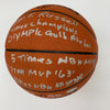 Bill Russell Full Name Signed Heavily Inscribed STAT Basketball JSA COA