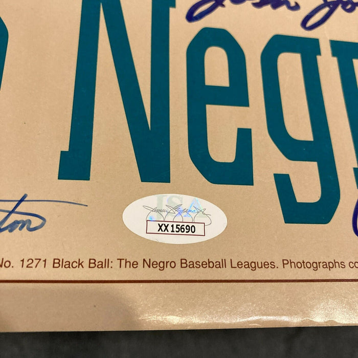 Incredible Negro League Legends Signed Huge 24x26 Photo 120 Sigs Willie Mays JSA