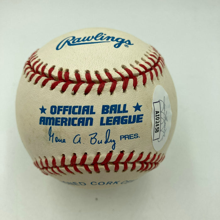 Ryne Duren Signed Inscribed STAT American League Baseball JSA COA