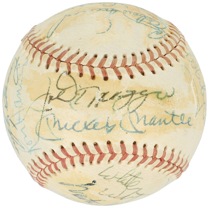 Mickey Mantle Joe Dimaggio Yankees Greats Signed American League Baseball JSA
