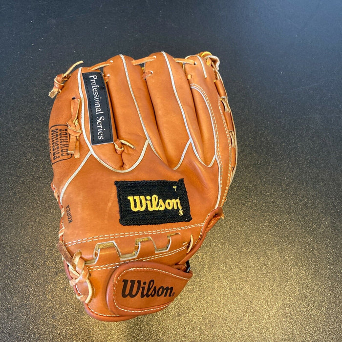 Willie Mays Signed Wilson Game Model Baseball Glove With JSA COA