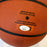 John Wooden & T.J. Ford "Wooden Award" Signed Rawlings NCAA Basketball JSA COA