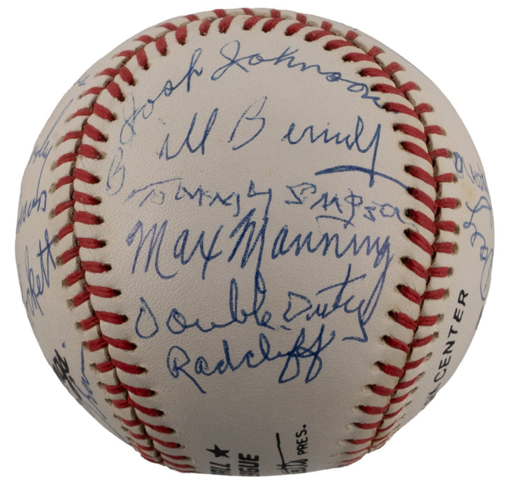 Willie Mays Negro League Legends Multi Signed Baseball 20 Signatures JSA COA