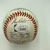 2001 New York Yankees Champs Team Signed Baseball Derek Jeter Mariano Rivera JSA