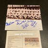 Willie Mays Rookie 1951 New York Giants Team Signed Photo 11 Sigs With JSA COA