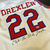Clyde Drexler Signed Authentic 1983 High School Houston Cougars Jersey Beckett