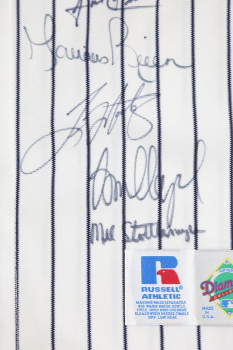 1998 New York Yankees Team Signed World Series Jersey Derek Jeter PSA DNA COA