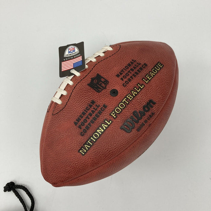 Aaron Rodgers Signed NFL Wilson Game Football UDA Upper Deck Authenticated