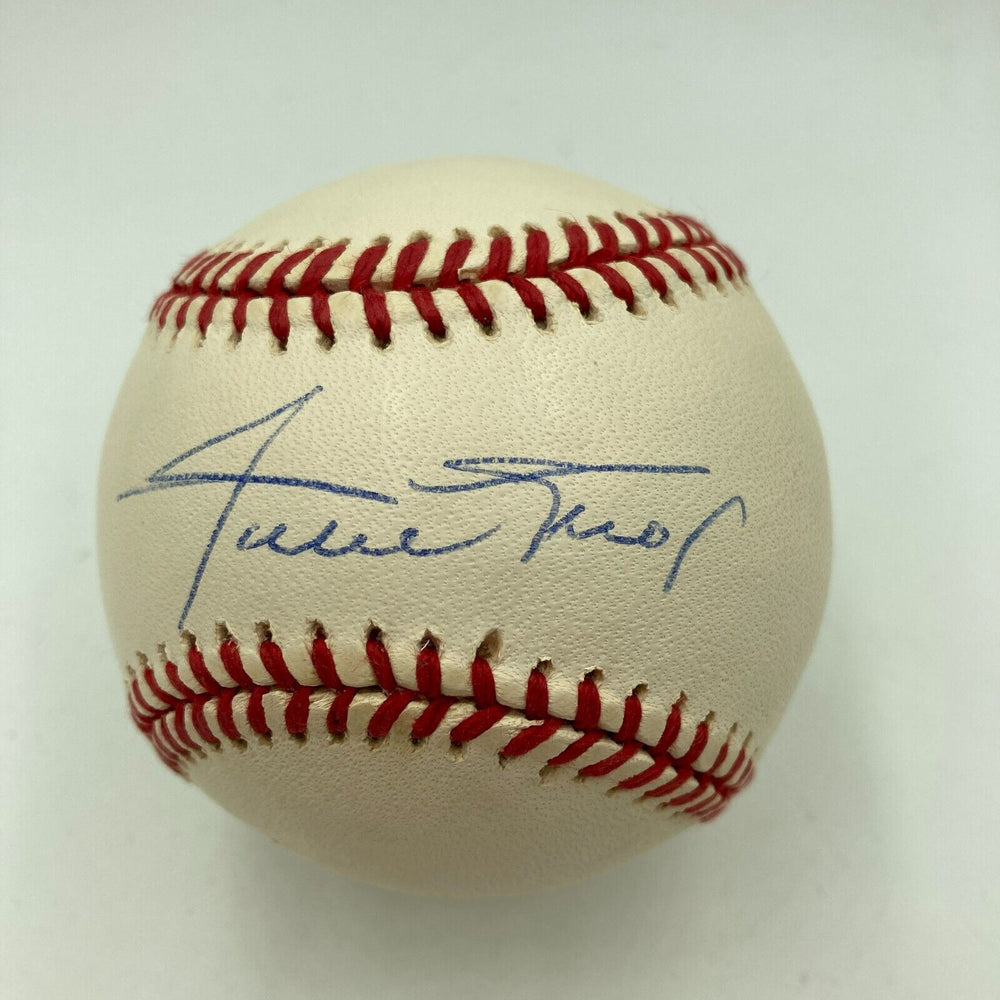 Willie Mays Signed Autographed Official National League Baseball PSA DNA COA