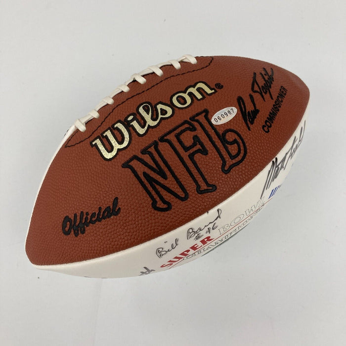 1968 New York Jets Super Bowl Champs Team Signed Wilson Football JSA COA