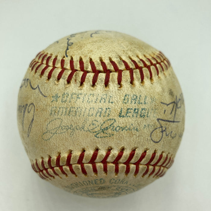 1966 World Series Game Used Baseball Signed By Umpires Orioles VS Dodgers JSA