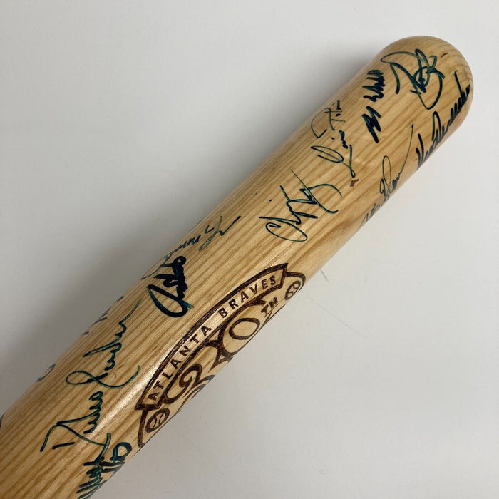 1995 Atlanta Braves World Series Champs Team Signed Baseball Bat JSA COA