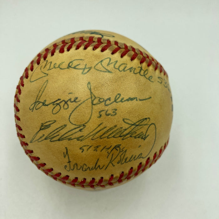 500 Home Run Signed Inscribed Baseball Mickey Mantle Ted Williams PSA 9 MINT