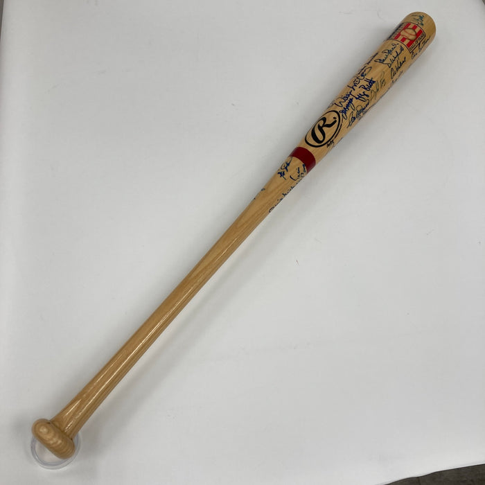 Hall Of Fame Multi Signed Baseball Bat 46 Sigs With Sandy Koufax Beckett COA