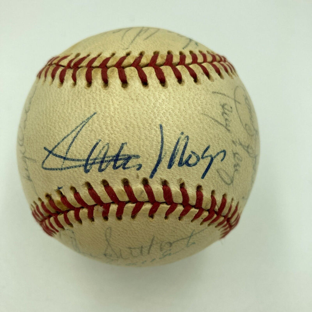 Willie Mays 1976 All Star Game Team Signed Baseball With JSA COA