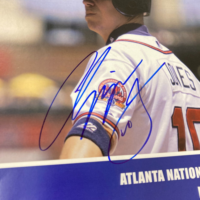 Chipper Jones Signed 2012 Celebrity Golf Program PSA DNA Certified