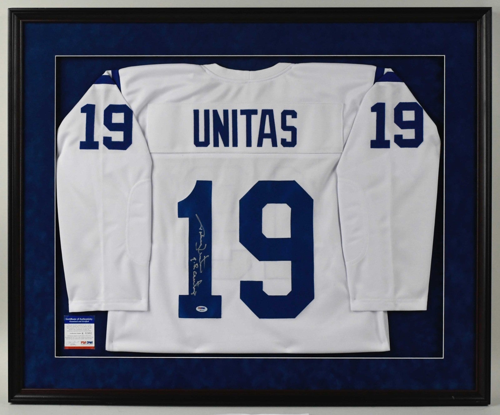 Johnny Unitas "Quarterback Of Century" Signed Baltimore Colts Jersey PSA DNA