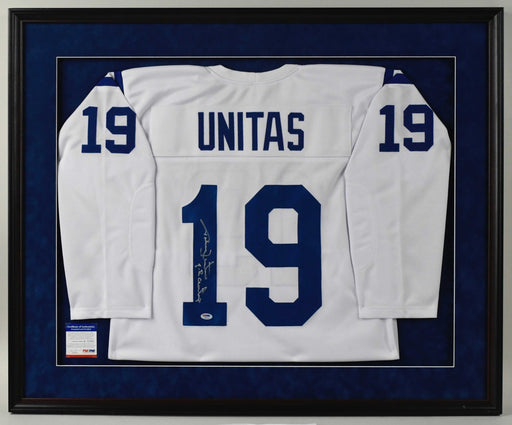Johnny Unitas "Quarterback Of Century" Signed Baltimore Colts Jersey PSA DNA