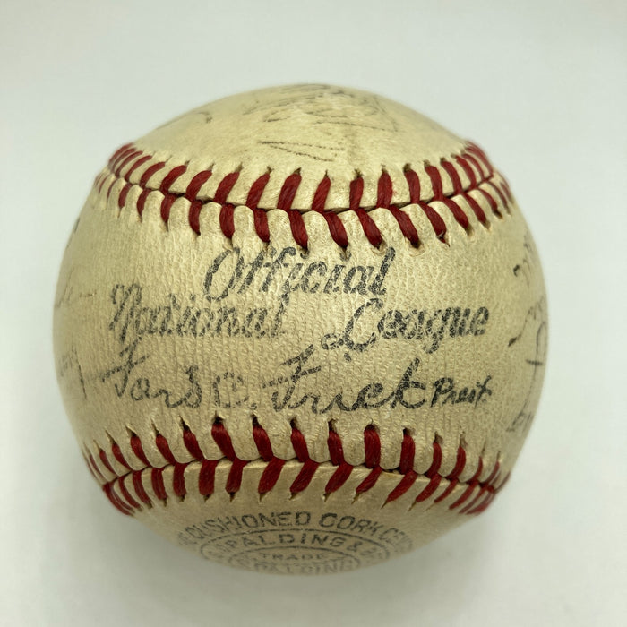 Babe Ruth Ty Cobb Honus Wagner 1939 HOF Inaugural Induction Signed Baseball PSA