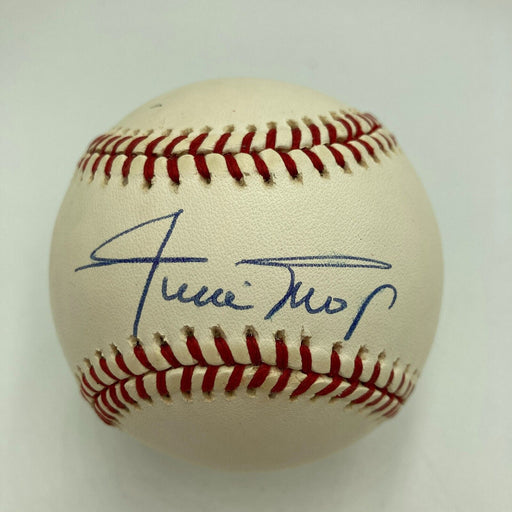 Nice Willie Mays Signed Official National League Baseball JSA COA