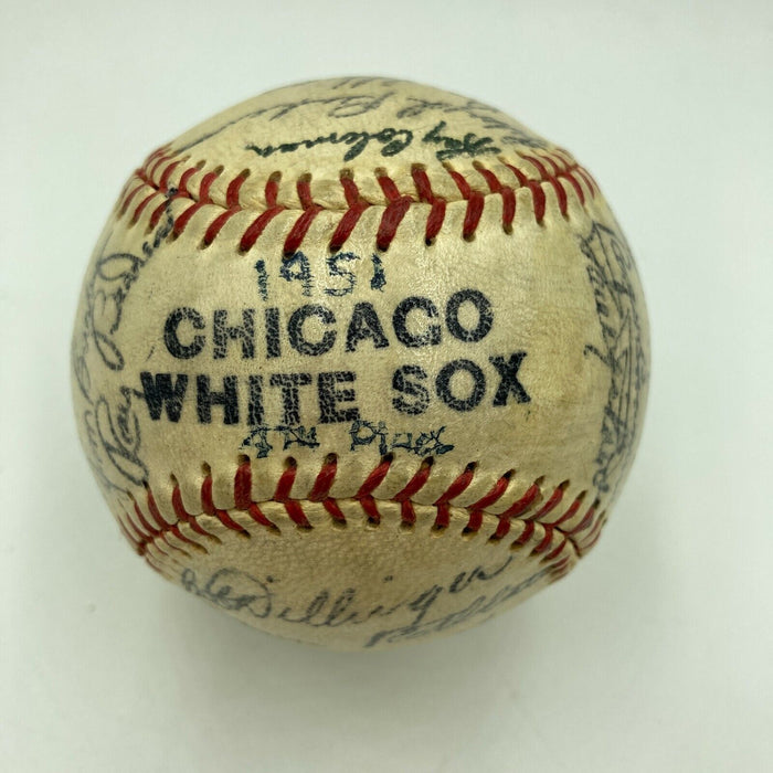 1951 Chicago White Sox Team Signed Autographed Baseball With Nellie Fox