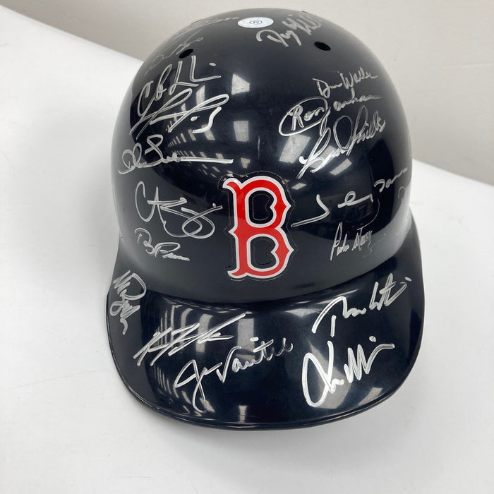 2004 Boston Red Sox World Series Champs Team Signed Authentic Helmet JSA COA