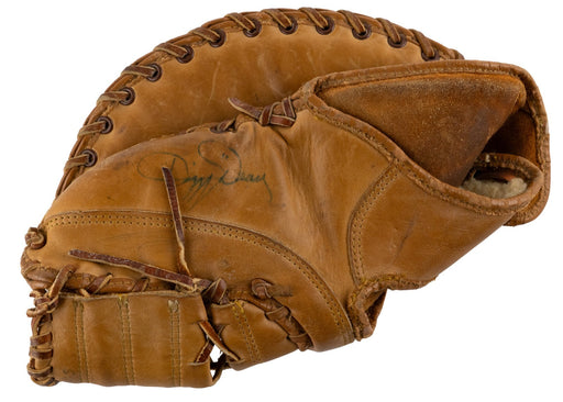 Dizzy Dean Single Signed 1940's Baseball Glove JSA COA RARE