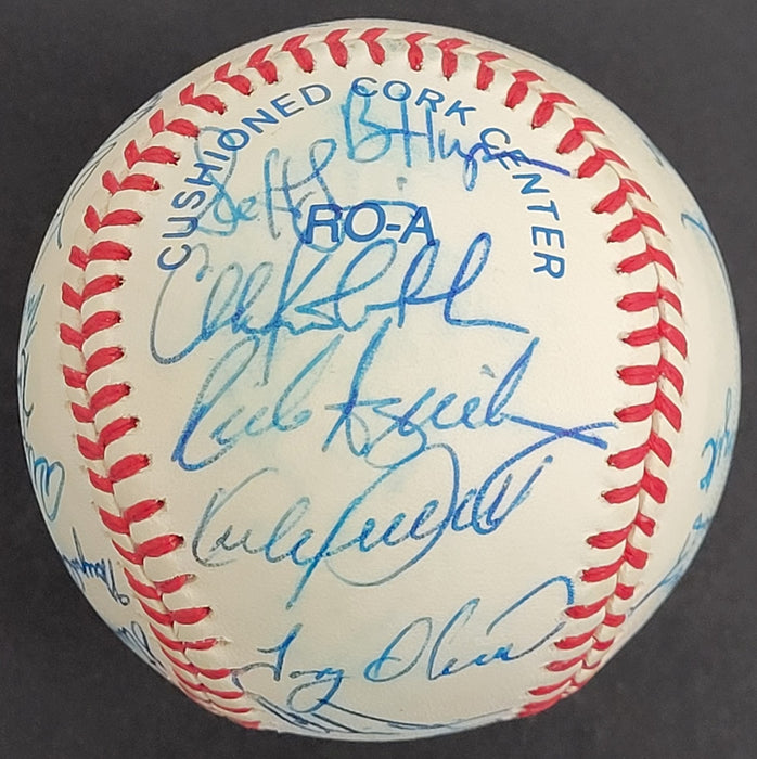 1991 Minnesota Twins World Series Champs Team Signed Baseball JSA COA 31 Sigs