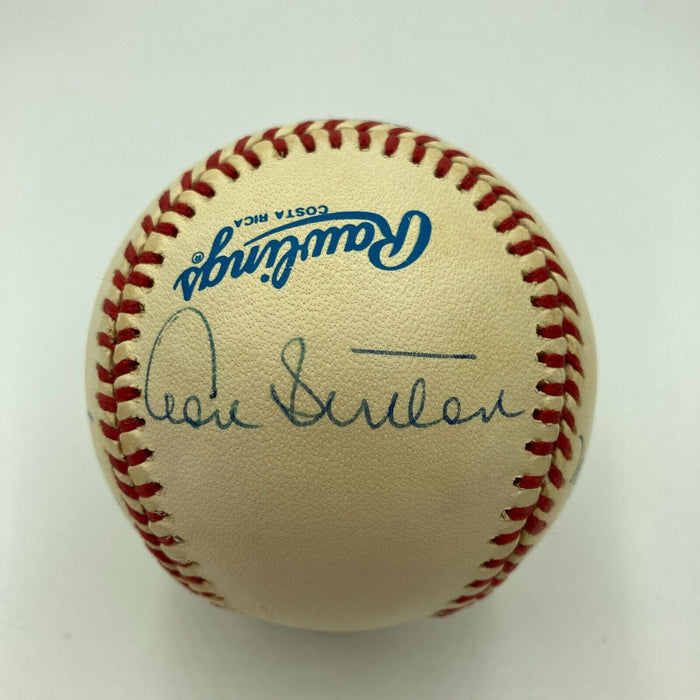 300 Win Club Signed Baseball Nolan Ryan Tom Seaver 8 Sigs JSA COA