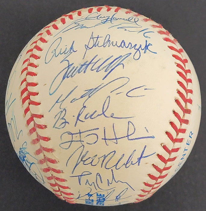 1996 Minnesota Twins Team Signed Baseball w/ Kirby Puckett JSA COA