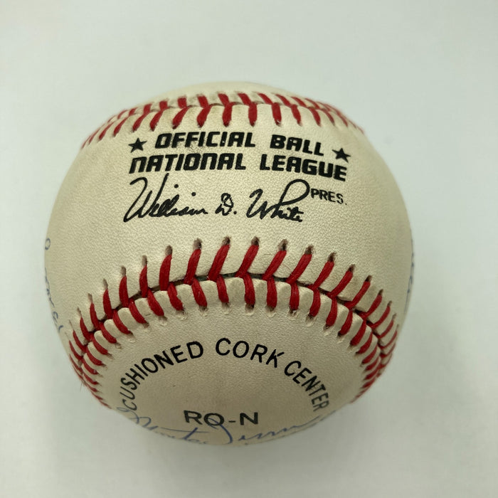 San Francisco Giants HOF Legends Signed Baseball Willie Mays Willie Mccovey JSA