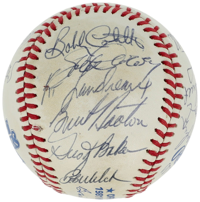 1981 Los Angeles Dodgers World Series Champs Team Signed W.S. Baseball JSA COA