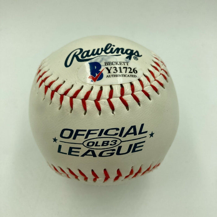 Tedy Bruschi Signed Autographed Baseball New England Patriots Beckett COA