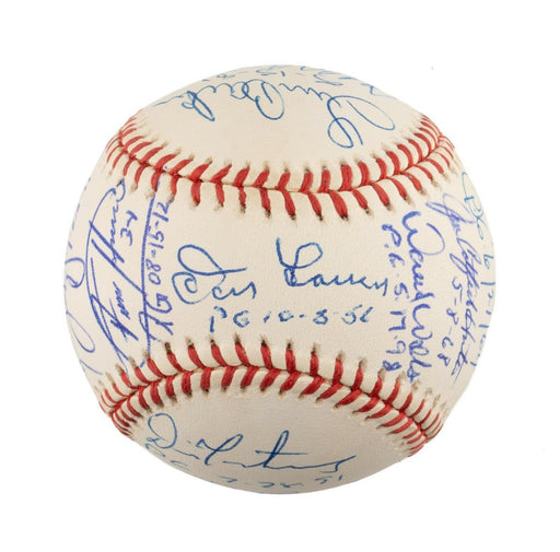 Extraordinary Perfect Game Pitchers Signed Baseball Complete With 18 Sigs PSA