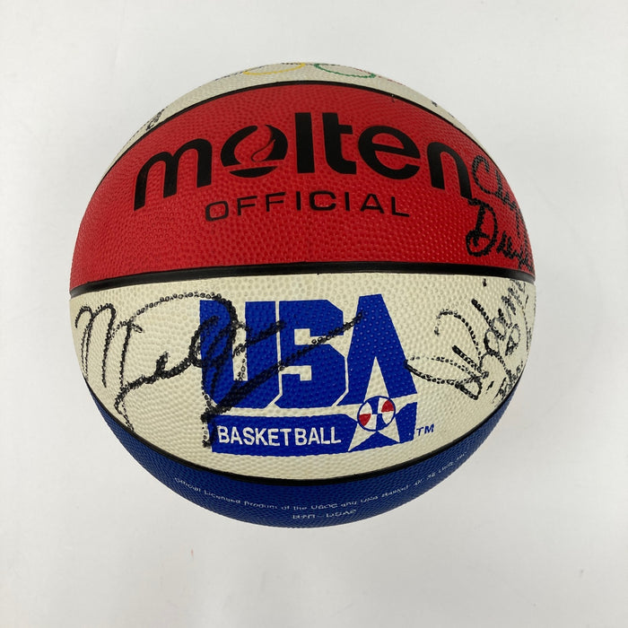1992 Dream Team Olympics Team USA Signed Basketball Michael Jordan 12 Sigs JSA