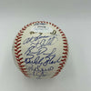 2002 Anaheim Angels World Series Champs Team Signed W.S. Baseball With JSA COA