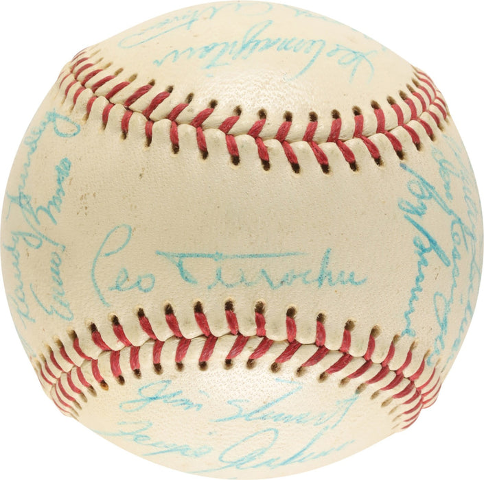 Beautiful 1966 Chicago Cubs Team Signed National League Baseball Ernie Banks JSA