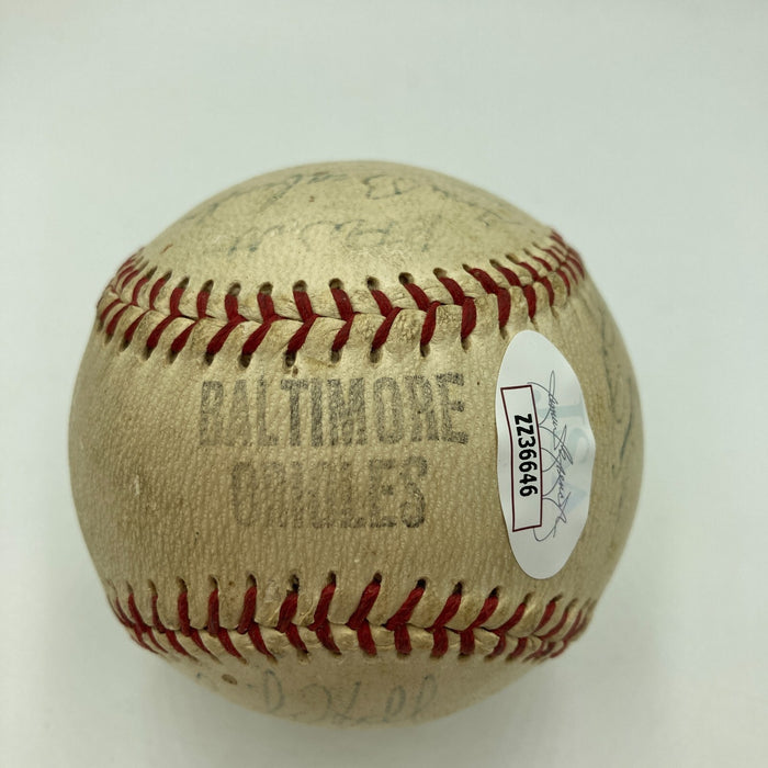 1966 Baltimore Orioles World Series Champs Team Signed Baseball JSA COA