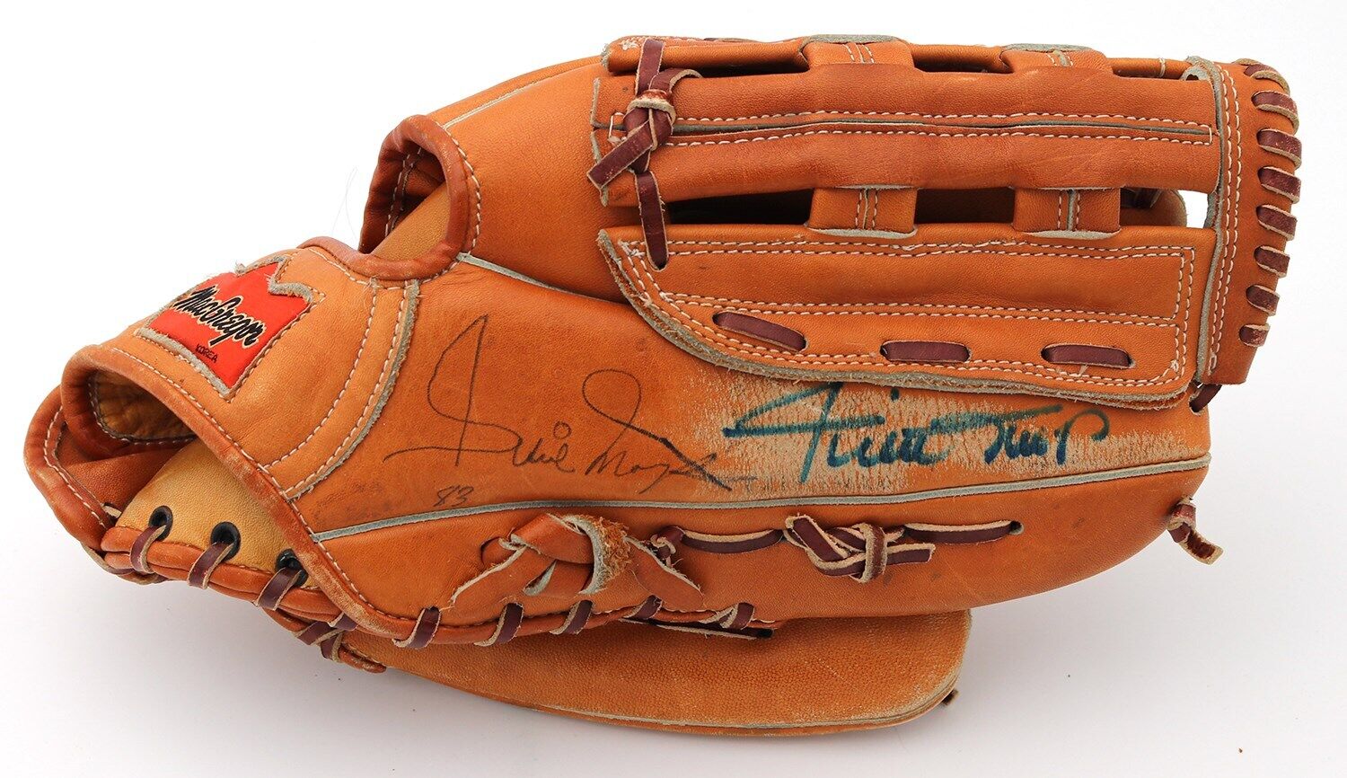 Willie Mays Signed Game Model Macgregor Baseball Glove JSA COA