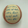 Mike Schmidt Signed Heavily Inscribed Career STAT Baseball Reggie Jackson COA